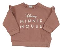 Starorůžová mikina s nápisem a volánky Disney