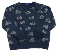 Tmavomodrá mikina s traktory Lupilu