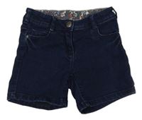 Tmavomodré riflové kraťasy C&A