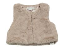 Starorůžová kožešinová podšitá vesta Primark