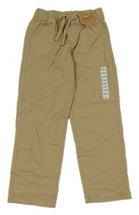 Nové - Béžové plátěné kalhoty Dunnes