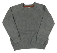 Šedý vzorovaný svetr M&S