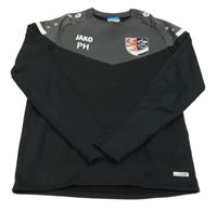 Černo-šedé fotbalové triko Jako 