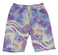 Barevné vzorované legínové kraťasy Shein