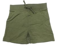 Khaki teplákové kraťasy Primark 