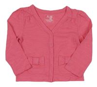 Růžová propínací mikina GAP