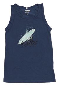 Tmavomodré tílko se surfy Pocopiano