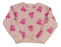 Světlerůžový svetr s Minnie PRIMARK