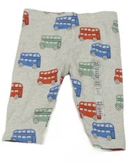 Světlešedé melírované tepláky s Doubledeckery M&S