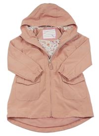 Světleskořicová šusťáková jarní parka s kapucí zn. Kiki&Koko