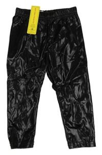 Nové - černé potažené legíny SHEIN