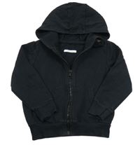 Černá propínací mikina s kapucí George