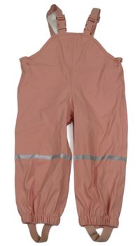 Světlerůžové nepromokavé laclové kalhoty lupilu