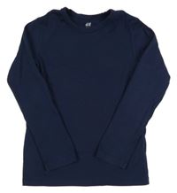 Tmavomodré triko H&M