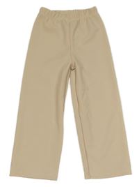 Světlebéžové žebrované kalhoty SHEIN