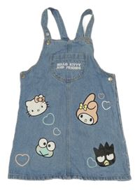 Světlemodré riflové šaty s Kitty a kapsou PRIMARK