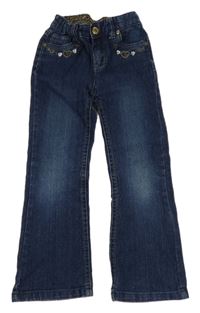 Tmavomodré rifle se srdíčky Kiki&Koko