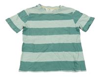 Olivovo-světleolivové pruhované tričko H&M