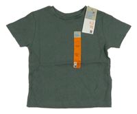 Nové - khaki žebrované tričko PRIMARK