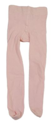 Světlerůžové punčocháče s krajkovými volánky Mothercare