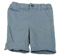 Modré plátěné chino kraťasy Primark