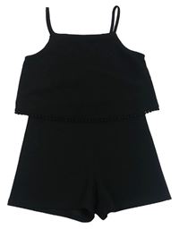 Černý kraťasový overal zn. River Island