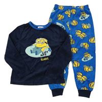 Tmavomodro-safírové pyžamo s Mimoni Primark