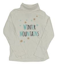 Bílý rolák s vločkami Lupilu