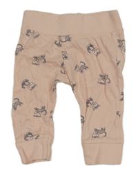 Světlerůžové lehké tepláky s gepardy Dopodopo