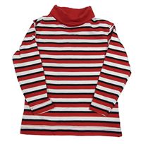 Červeno-bílo-černý pruhovaný rolák