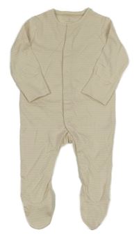 Béžový pruhovaný overal Mothercare