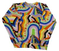 Barevná vzorovaná mikina s nápisy H&M