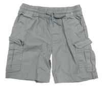 Šedé plátěné cargo kraťasy Matalan