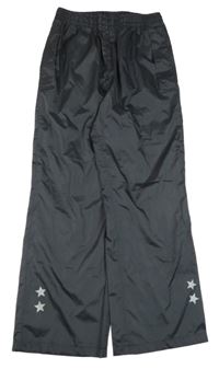 Antracitové šusťákové nepromokavé funkční kalhoty Crivit