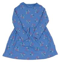 Modré bavlněné šaty s hvězdami M&S