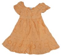 Oranžové madeirové šaty Primark