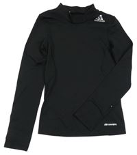 Černé thermo triko s logem Adidas