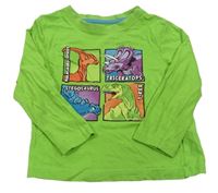 Zelené triko s dinosaury Primark