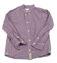 Červeno-modrá kostičkovaná košile H&M