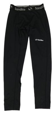 Černé spodní thermo kalhoty s logem Sondico