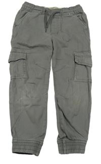 Šedé cuff cargo rifle Denim Co.