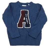 Tmavomodrý svetr s písmenem C&A