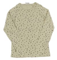 Smetanové puntíkaté triko Topolino