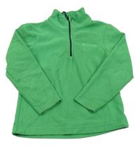 Zelená fleecová funkční mikina s logem MOUNTAIN WAREHOUSE