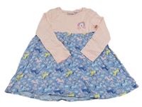 Růžovo-modré lehké šaty s jednorožci Alive