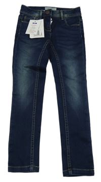 Nové - tmavomodré skinny rifle Pocopiano