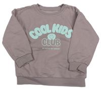 Starorůžová mikina s nápisem George