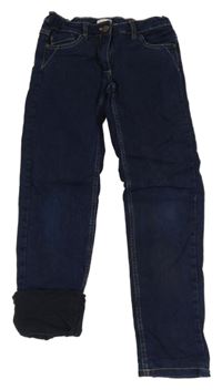 Tmavomodré podšité skinny rifle alive