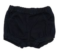 Tmavomodré lehké riflové kraťasy disney