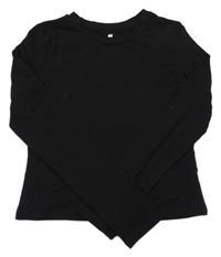 Černé crop triko H&M